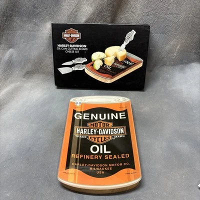 Tábua de queijo Harley-Davidson colecionável com ferramentas de queijo - Imagem 1 de 4