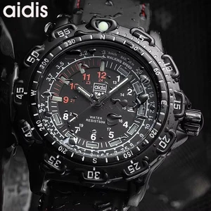 Orologio subacqueo al quarzo militare 45MM ADDIESDIVE uomo silicone impermeabile luminoso NUOVO - Foto 1 di 7
