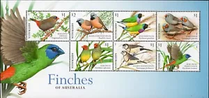 2018 Australia Finches Of Australia EX Year Book Limited Edition Mini Sheet MNH - Bild 1 von 1