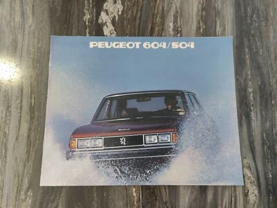 Peugeot 604/505 1979 folleto coche catálogo de ventas Foto 1 de 4