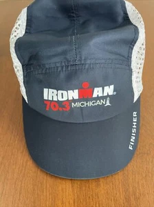 2023 IronMan Michigan Finisher Mütze blau Boco Gear Athlete 70.3 Cap - Bild 1 von 7