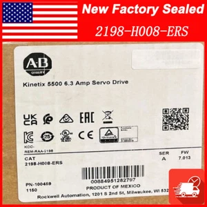 NUOVO Allen-Bredley 2198-H008-ERS Kinetix 5500 servo driver AB 2198H008ERS AB US - Foto 1 di 5
