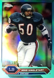 Mike Singletary 2023 Topps Composite #25 Chrome Aqua Refractor /199  - Picture 1 of 1