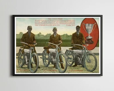 1910 Motorcycle Trophy POSTER! (up to 24" x 36") - Vintage - Racing - Endurance - Image 1 of 4