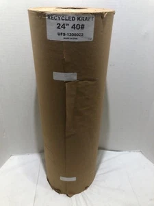 Recycled Kraft High-Volume Wrapping Paper, 40lb, 24"w, 900'l, Brown (UFS1300022) - Picture 1 of 7