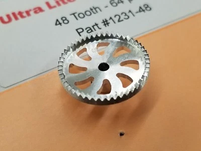Sonic Light 3/32 64 pasos 48 dientes aluminio corona de arrastre engranaje Mid America Raceway Foto 1 de 2