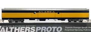 HO WALTHERS PROTO 920-11600 85' ACF BAGGAGE CAR ALASKA (1971 SCHEME) - Picture 1 of 2