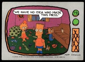 1990 Topps The Simpsons 79 Bart Simpson We Have No Idea