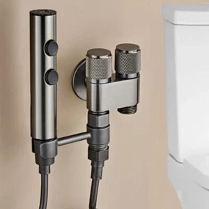 Juego de spray de inodoro dos modos para bidés de baño de acero inoxidable portátil - Imagen 1 de 30