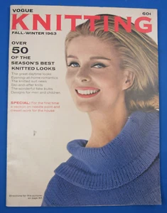 Vogue Knitting Magazine Fall And Winter 1963 Francesco Scavullo Fashion Photos - Picture 1 of 4