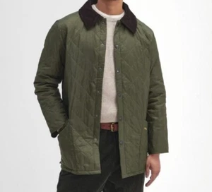 barbour heritage liddesdale quilted jacket Size S Khaki - Picture 1 of 8