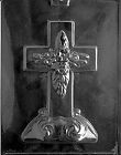 R025 Large Cross with Base Chocolate Candy Soap Mold with Instructions 
