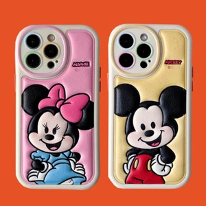 Mickey Minnie Mouse Stereo Dermatoglyphen Rundloch Handyhülle für iPhone 16Pro - Bild 1 von 18