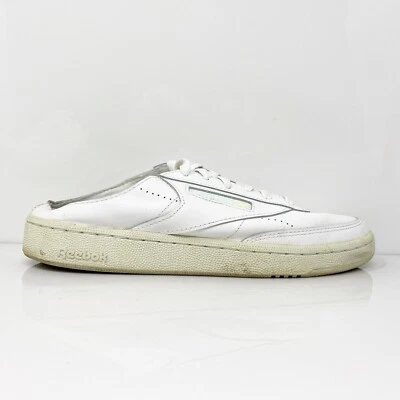 Reebok Womens Club C 85 GX2500 White Leather Lace Up Mule Shoes Size 9.5 - Image 1 of 4