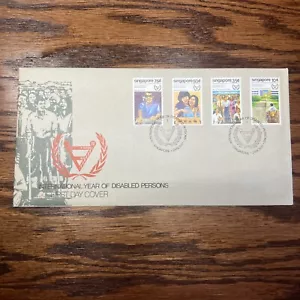 Singapore FDC Anno internazionale delle persone disabili 11-24-81 - Foto 1 di 2
