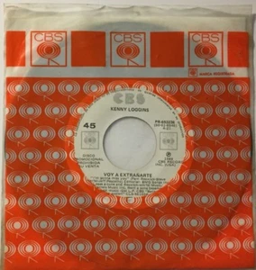 KENNY LOGGINS -I'M GONNA MISS YOU- WLP MEXICAN 7" SINGLE POP 80'S - Imagen 1 de 3