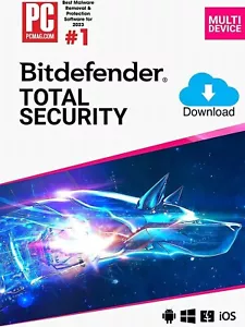 Bitdefender Total Security 2025 - 5 Devices / 1 Year. USA Only . Fast Delivery - Picture 1 of 3