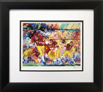 LeRoy Neiman "Iowa v. Minnesota" ARTE ENMARCADO PERSONALIZADO Golden Gophers Hawkeyes   Foto 1 de 3