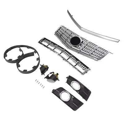Luces antiniebla y cubierta con deflector para Cadillac SRX 13-16 cromadas parrilla y capó Foto 1 de 4