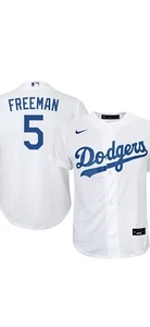 NWT Freddie Freeman Los Angeles Dodgers Nike Home Jersey Youth Large 14-16  - Picture 1 of 3