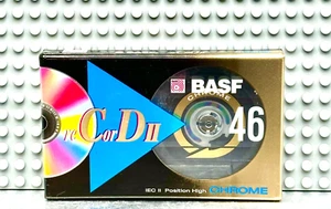 BASF reCorD II 46 TYPE II BLANK CASSETTE TAPE (1) (SEALED) - Picture 1 of 3