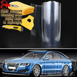 72"x60" Clear Bra Paint Protection Vinyl Film Wrap Transparent Car Paint Shield - Picture 1 of 10