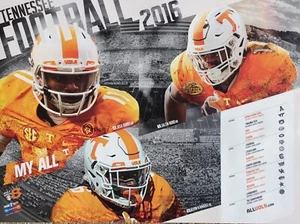 2016 University of Tennessee Volunteers Football Schedule Poster BRAND NEW Vols - Picture 1 of 1