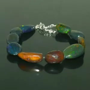 Opal beads Real opal Gemstone Beaded Necklace Jewelry fire opal Beads Gift -2092 - Picture 1 of 8