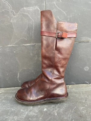 Trippen Warrior Crusader Brown Boots Comfort Boho Leather Tall  Sz- 36 |  US 6 - Image 1 of 4