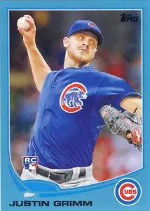 (76) 2013 Topps Update JUSTIN GRIMM Walmart Blue Rookie Cubs #US17 LOT - Picture 1 of 1
