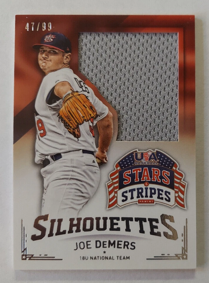 Joe DeMers 2015 Panini USA Baseball Stars & Stripes Silhouettes JERSEY /99 - Image 1 of 1