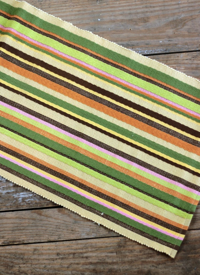 Placemats Set of 2 Striped Cherish Nature by Split-P (Park Designs) Cotton Rib - Image 1 of 4