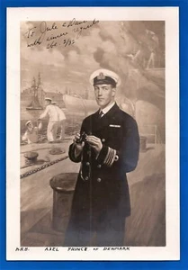 HRH AXEL PRINCIPE DI DANIMARCA 1932 6" X 9" fotografia originale - Foto 1 di 1