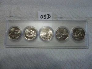 2005 D State Quarter Year Set 5 unzirkulierte Münzen im Etui! KOSTENLOSER VERSAND! - Bild 1 von 2