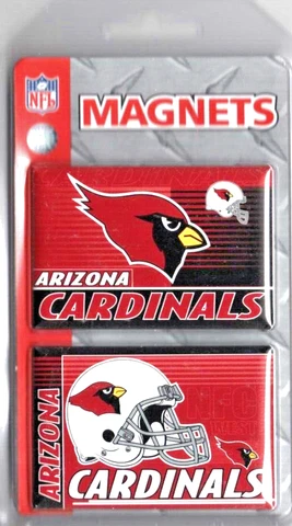 Arizona Cardinals Pack of 2 NFL Magnet Set  *Free Shipping Cover
