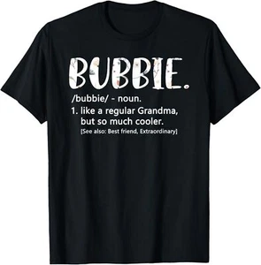 Bubbie Shirts for Women Mothers Day idea Cute Grandma Bubbie T-Shirt Hoodie - Picture 1 of 11