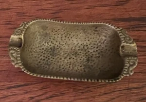 Recipiente cenicero de latón martillado MCM Nordia de colección hecho en Israel - Imagen 1 de 5