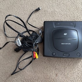 Sega Saturn MK-80000A Console with one controller and hookups Tested Works 