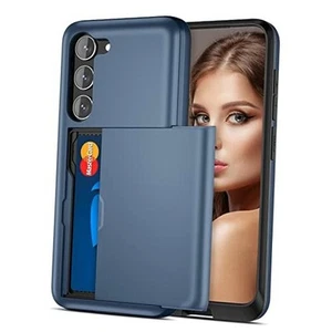 Samsung S23 Case, Galaxy S23 Case Wallet Cover Credit Card IDs Cash Navy - Picture 1 of 7