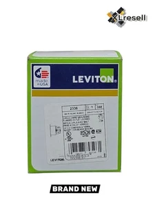 Leviton 20 Amp 277 Volt Flanschsteckdose Erdung Verriegelungsbuchse, weiß 2336 - Bild 1 von 5