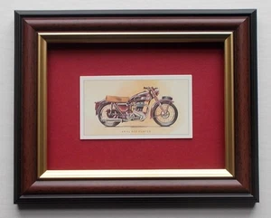 MOTOR CYCLE IMAGE FRAMED - ARIEL RED HUNTER - Picture 1 of 1