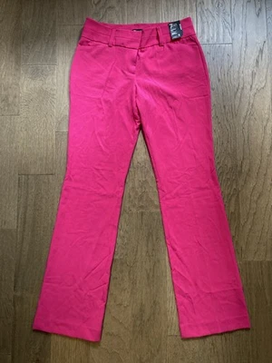 NWT 7th Ave Design Studio New York And Co Pink Trousers-Size 6 Reg - Image 1 of 4