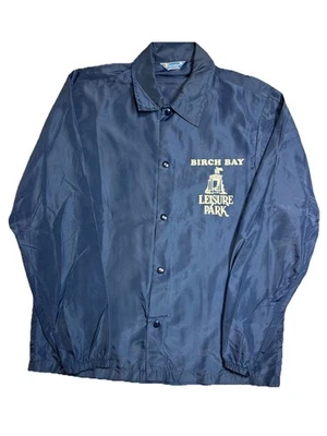 Chaqueta Coach Vintage Años 70 Champion Birch Bay Ocio Parque Cuello Daga Talla Mediana Foto 1 de 4