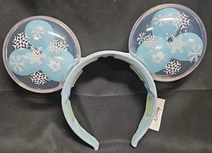 Disney Parks Mickey Mouse Winter Schneeflocke blau Ballon leuchtende Ohren getestet - Bild 1 von 6