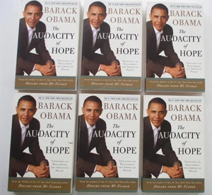 THE AUDACITY OF HOPE President Barack OBAMA 6 Reading Group Book Club Lot Memoir - Picture 1 of 3