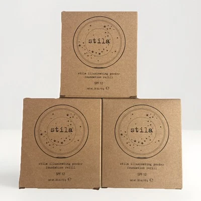 Pack Of 3 - Stila Illuminating Powder Foundation Refill #110-Watts. READ - Image 1 of 4