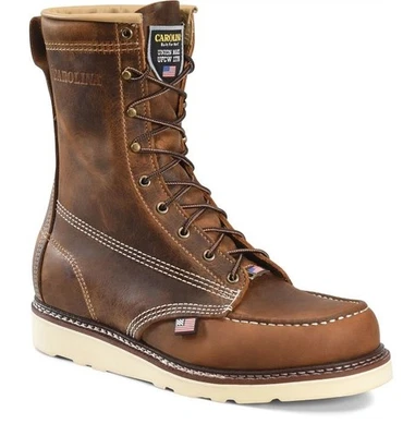 Carolina Boots Amp CA8012 8" Soft Toe Wedge Made In USA Men's - Image 1 of 4