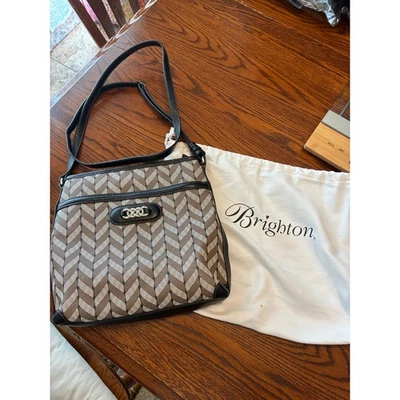 Bandolera Brighton Interlok Journey Espiga Marrón Negro Taupe Cartera Foto 1 de 4