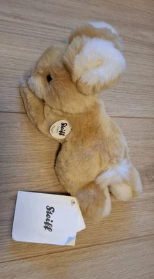 STEIFF Hase Hoppel Kaninchen Nr. 280009 liegend Plüschtier + TOP erhalten  - Bild 1 von 4