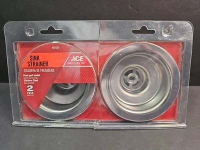 ACE Sink Strainer Stainless Steel Fixed Post NO Basket 2 PACK #4011321 - Image 1 of 4